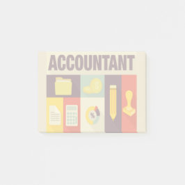 Notas Post-it® Diseño icónico de contabilidad profesional