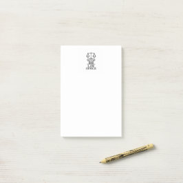 Notas Post-it® Diseño legal