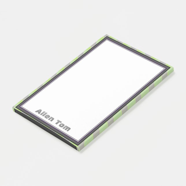 Notas Post-it® Diseño masculino elegante (En perspectiva)