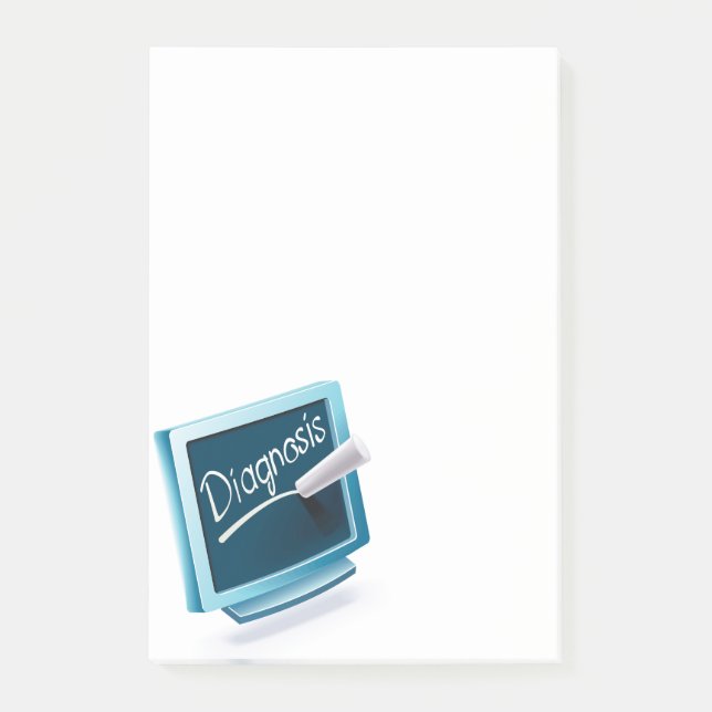 Notas Post-it® Diseño médico de salud (Anverso)