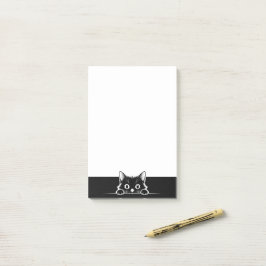 Notas Post-it® Diseño minimalista de gatito adorable - GATO 1a