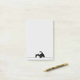 Notas Post-it® Diseño minimalista de gatito adorable - GATO 6 + t