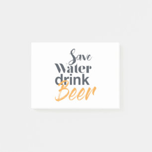 Notas Post-it® Diseño moderno, divertido y urbano Salven cerveza