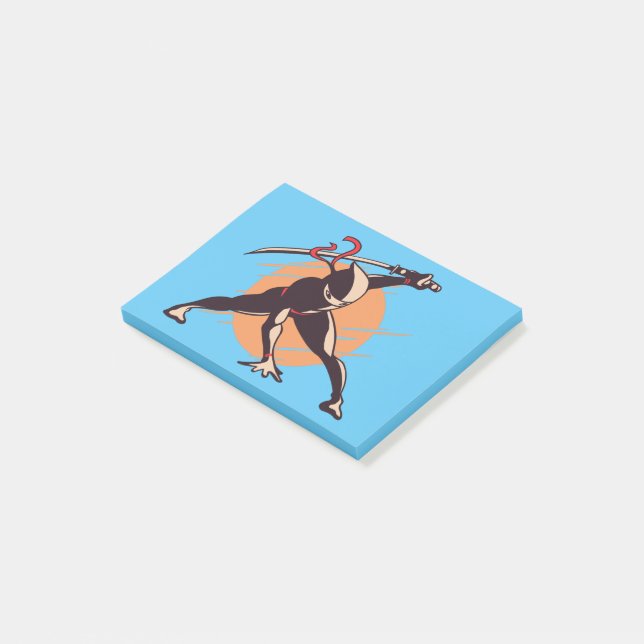 Notas Post-it® Diseño Ninja Warrior (En perspectiva)