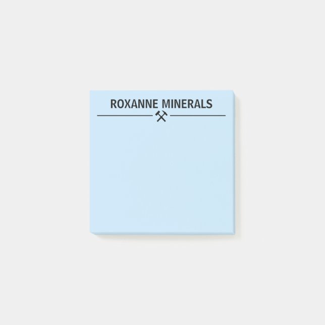 Notas Post-it® Diseño personalizado de geólogo (Anverso)