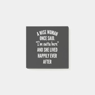 Notas Post-it® Diseño sin título Una mujer sabia dijo una vez q