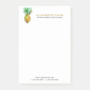 Notas Post-it® Diseño tropical PineApple Vintage