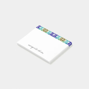 Notas Post-it® Diseño verde morado Verde azulado