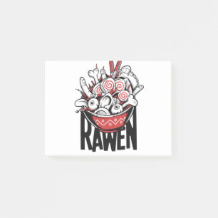 Notas Post-it® Diseño Zombie de Fideos Ramen Locos