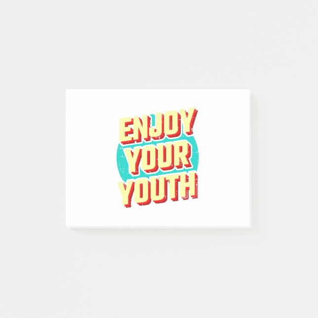 Notas Post-it® Disfruta tu clásico de juventud (Anverso)