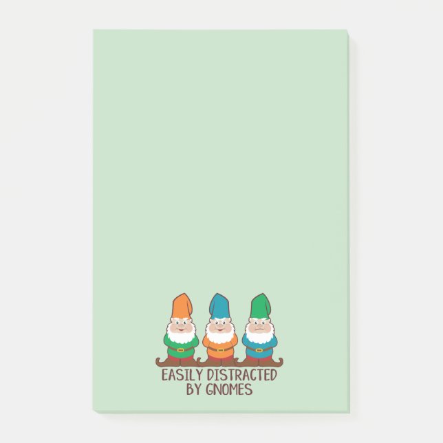 Notas Post-it® Distraído fácilmente por gnomos (Anverso)