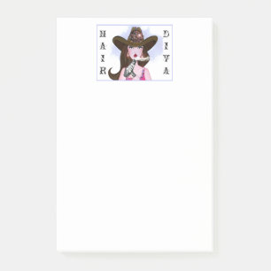 Notas Post-it® "DIVA del pelo "