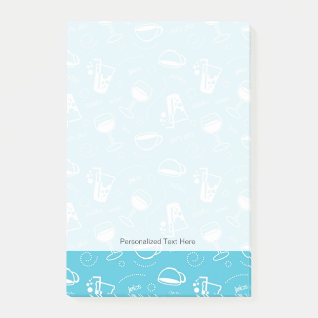 Notas Post-it® Diversas bebidas (Anverso)