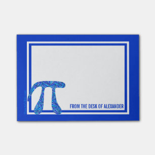 Notas Post-it® Diversión azul del friki de la matemáticas del