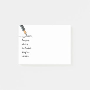 Notas Post-it® Diversión como una cita más tonta para adultos