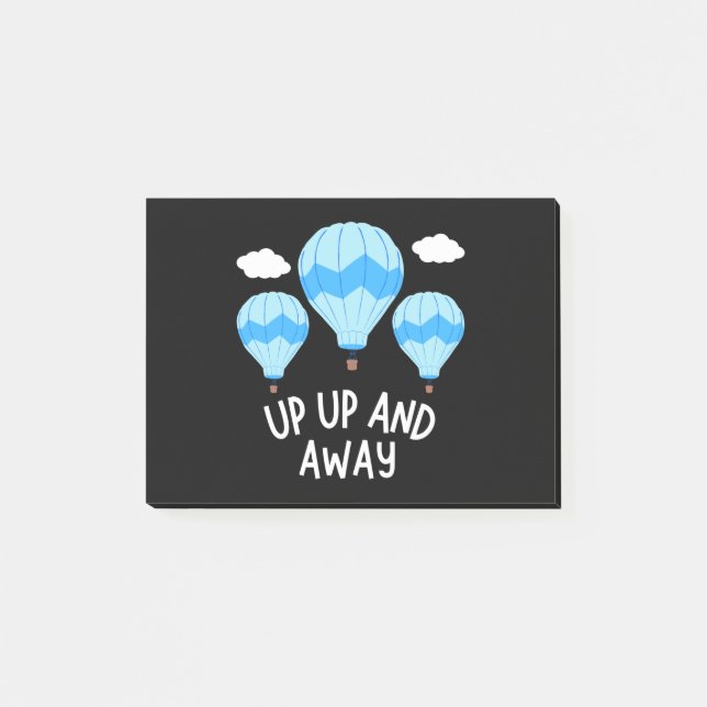 Notas Post-it® Diversión en globo aerostático (Anverso)