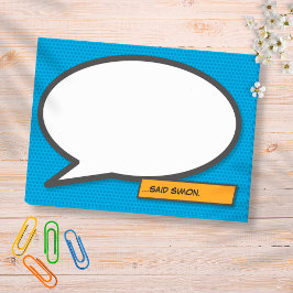 Notas Post-it® Diversión Libro de Cómic Personalizado Arte Pop Bu