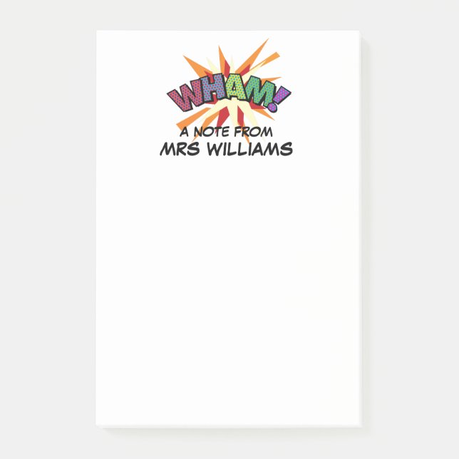Notas Post-it® Diversión personalizada moderna de WHAM (Anverso)