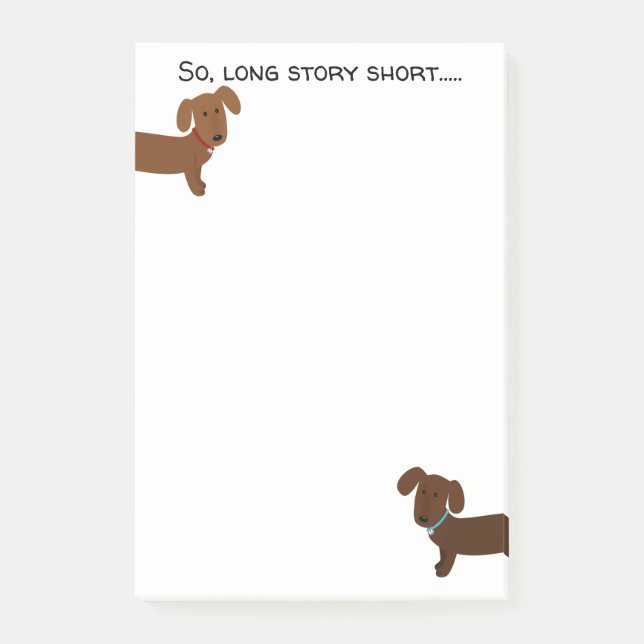 Notas Post-it® Divertido Dachshund Lover (Anverso)