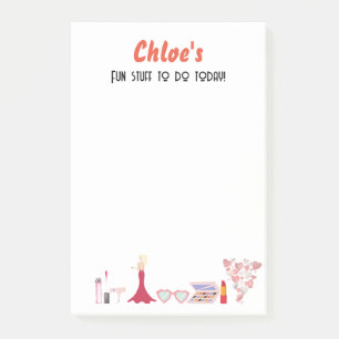 Notas Post-it® Divertido material para hacer hoy /texto editable