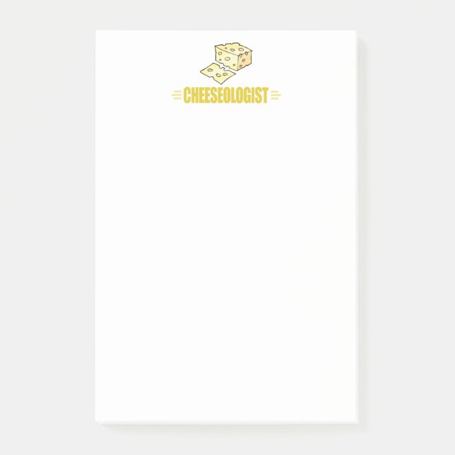Notas Post-it® Divertido Me Encanta El Queso (Anverso)