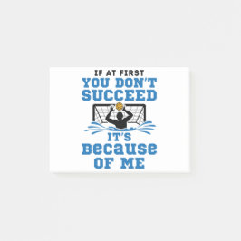 Notas Post-it® Divertido portero de agua polaca dice