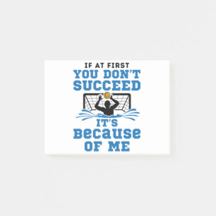 Notas Post-it® Divertido portero de agua polaca dice