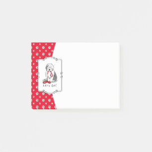 Notas Post-it® ¡Divertido Vamos! Walk Old English Sheepdog (Gris 