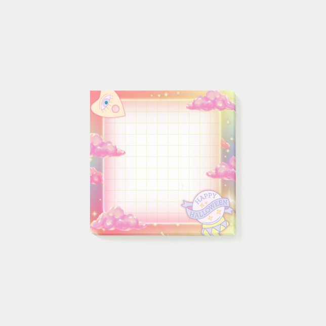 Notas Post-it® Divinización de Pastel Halloween (Anverso)