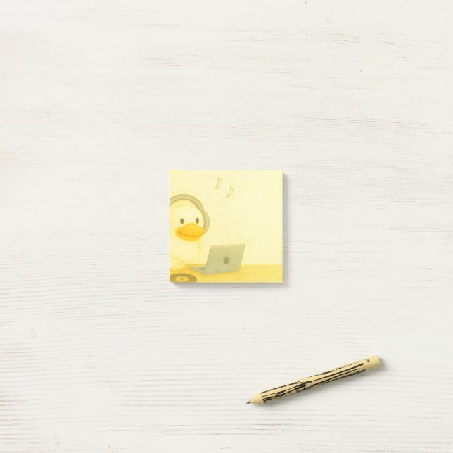 Notas Post-it® DJ Feliz  (Escritorio)