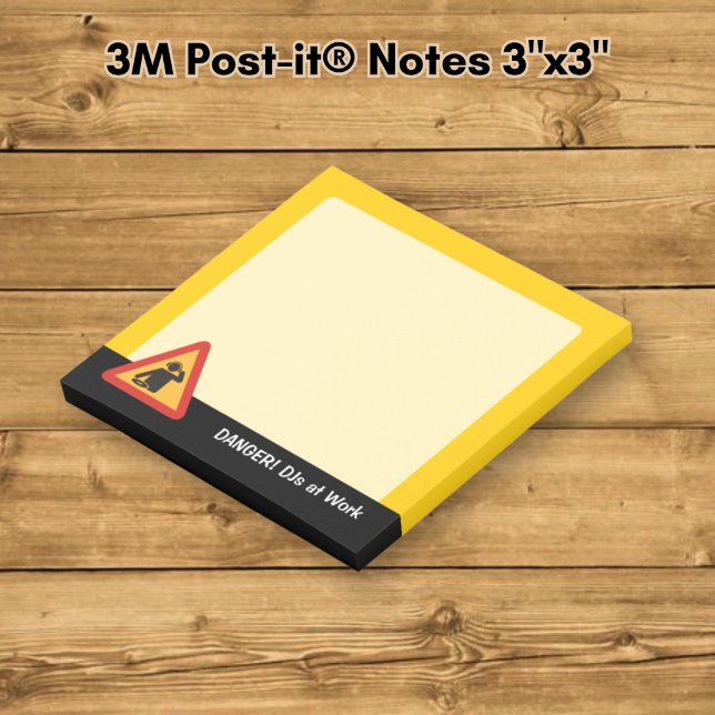 Notas Post-it® DJs de peligro en el trabajo (Subido por el creador)