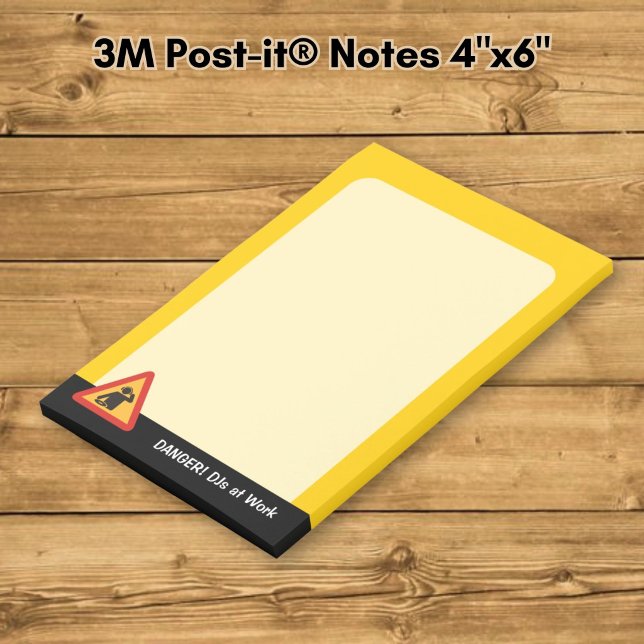 Notas Post-it® DJs de peligro en el trabajo (Subido por el creador)
