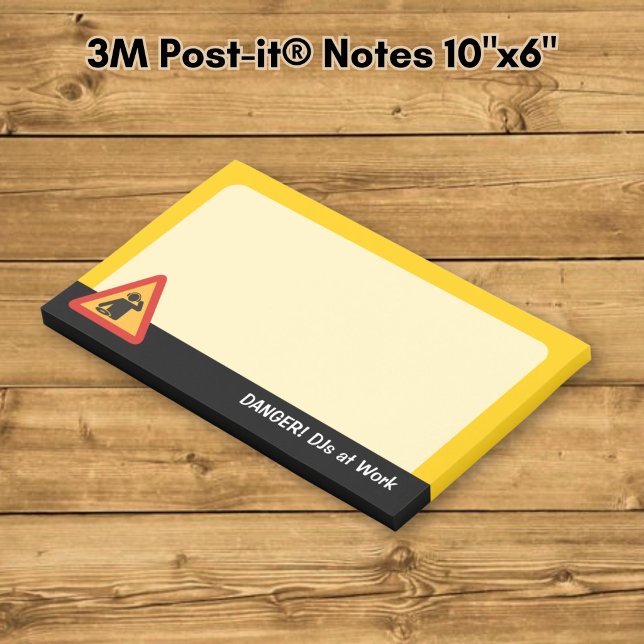 Notas Post-it® DJs peligrosos en el trabajo (Subido por el creador)