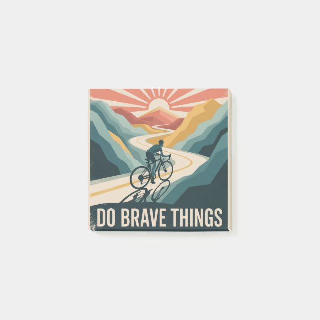 Notas Post-it® Do Brave Things (Anverso)