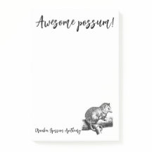 ¡DOA Awesome Possum Sticky Notes!