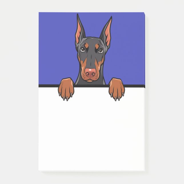 Notas Post-it® Doberman Pinscher Cute Gracioso Perro Lover Regalo (Anverso)