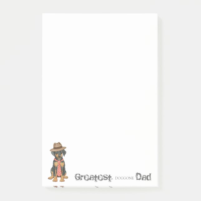 Notas Post-it® Doberman Pinscher Dad (Anverso)