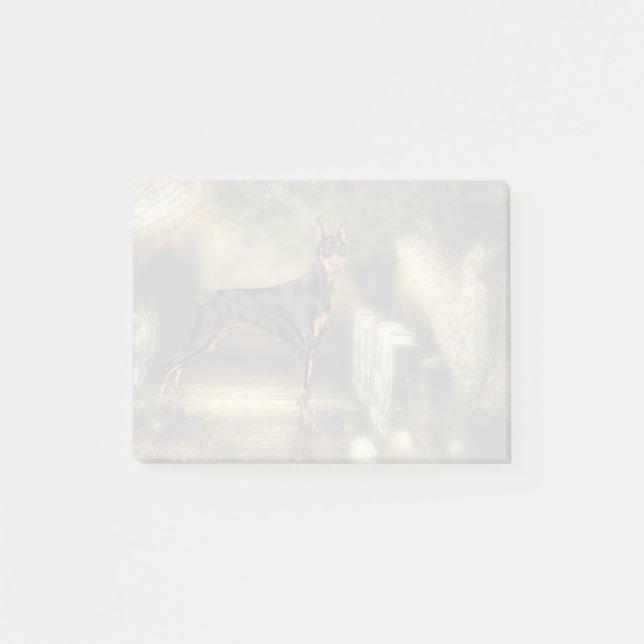 Notas Post-it® Doberman Pinscher Dog Print (Anverso)