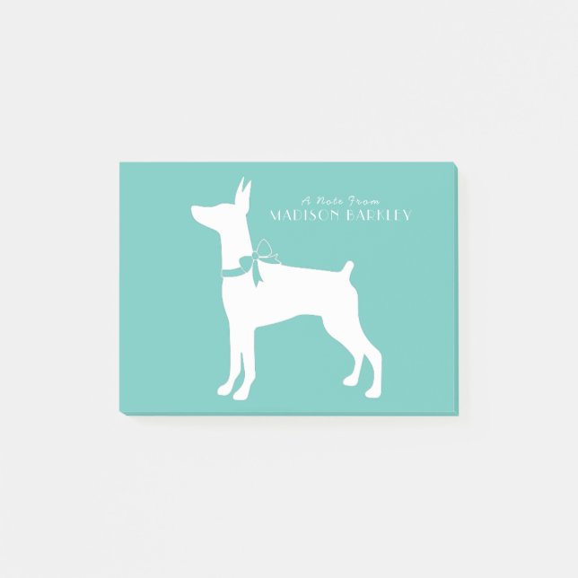 Notas Post-it® Dobermann Pinscher Dog Puppy Dobie (Anverso)
