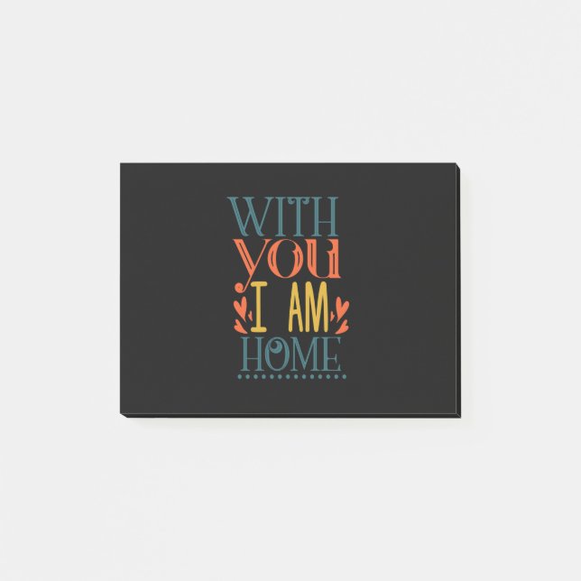 Notas Post-it® Doble Regalo Con Usted Soy Casa (Anverso)