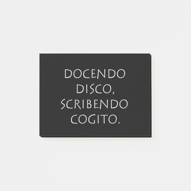 Notas Post-it® Docendo disco garabato cogito (Anverso)