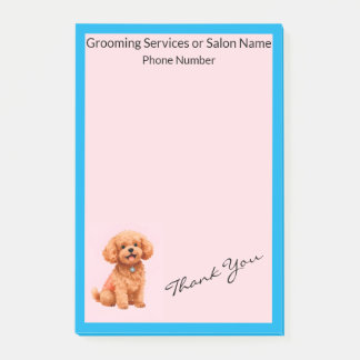 Notas Post-it® Dog Grooming Personalized Modern Collection