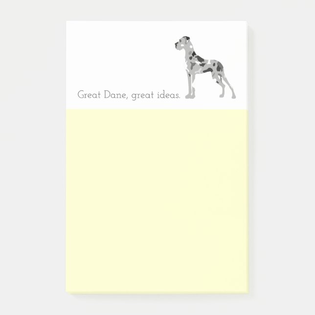 Notas Post-it® Dogo Gran Danés Merle (Anverso)