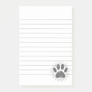 Notas Post-it® Dolor en la cola de impresión de la hoja de perro 