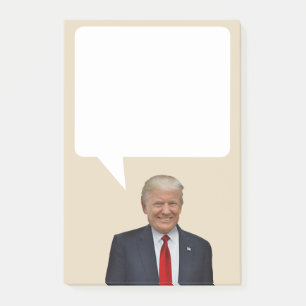 Notas Post-it® Donald Trump dice a presidente Speech Bubble de