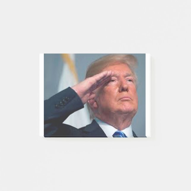 Notas Post-it® Donald Trump saluda (Anverso)