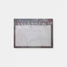 Notas Post-it® ¿Dónde está su foco? Extracto rústico 2 de la