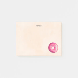 Notas Post-it® Donut Con Escarcha Rosa Y Rocico