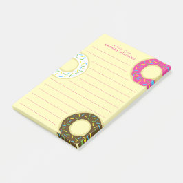 Notas Post-it® Donut Cute Kid's Doughnuts