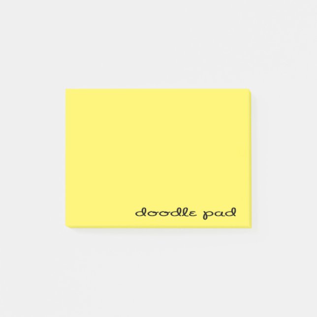 Notas Post-it® Doodle Pad amarillo (Anverso)